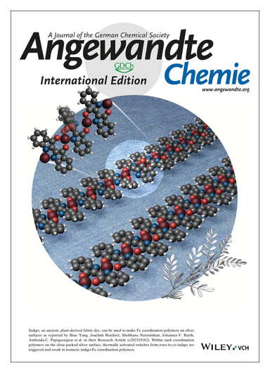 angew_chem's tweet photo. #OnTheCover On-Surface Isomerization of Indigo within 1D Coordination Polymers (Anthoula C. Papageorgiou and co-workers) https://t.co/juC63WNseQ @TU_Muenchen @jncasr @uoaofficial @PapageorgiouLab @00alexx https://t.co/soPjxmkl3J https://t.co/nrkT87F4DF