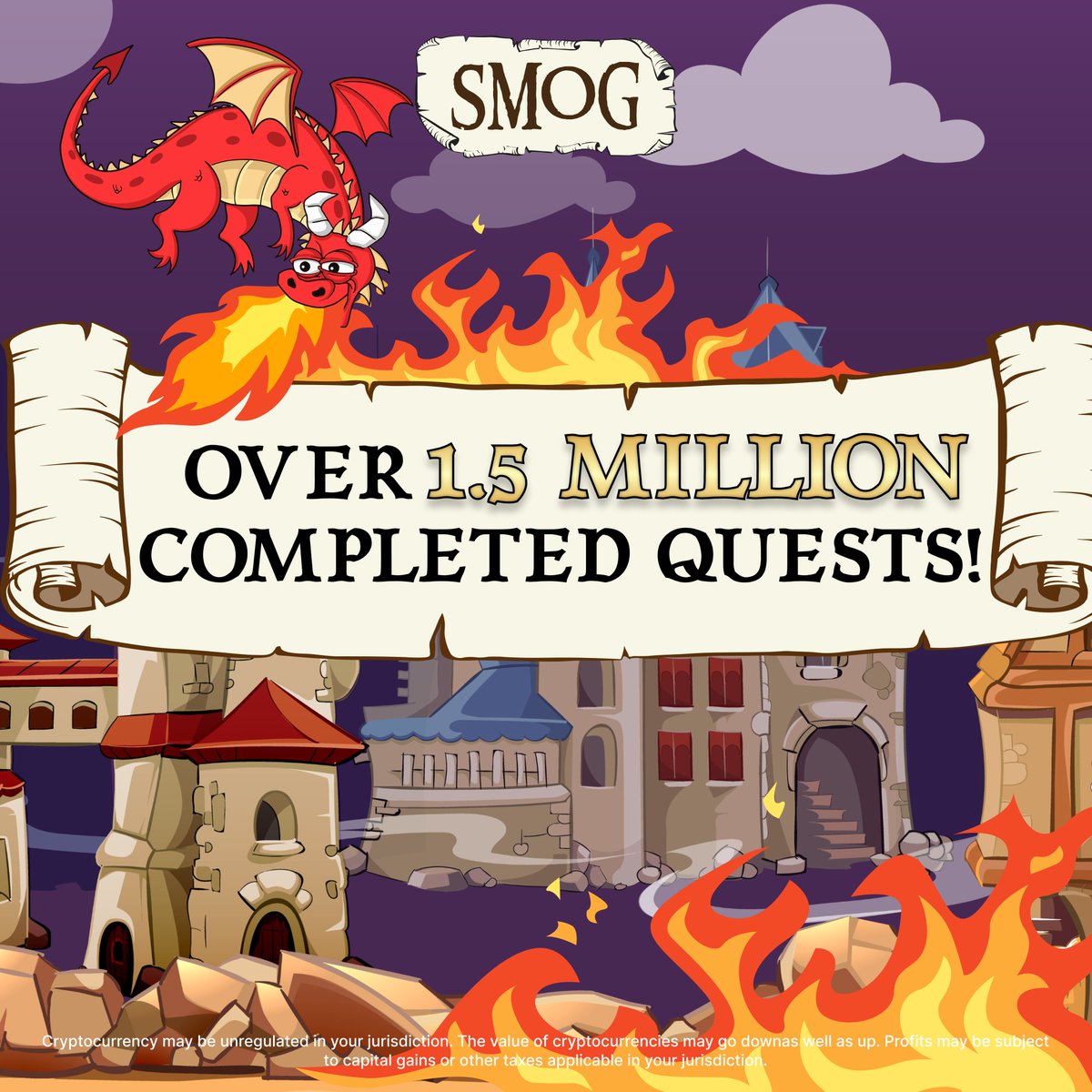 🚀 OVER 1.5 MILLION QUESTS COMPLETED!

A resounding THANK YOU from the #Dragon! 🐉

Our incredible community has achieved a monumental milestone by completing over 1.5 million quests.

More quests await on #Zealy!⬇️
bit.ly/SmogAirdrop

#Solana #Airdrop #Memecoins #Crypto