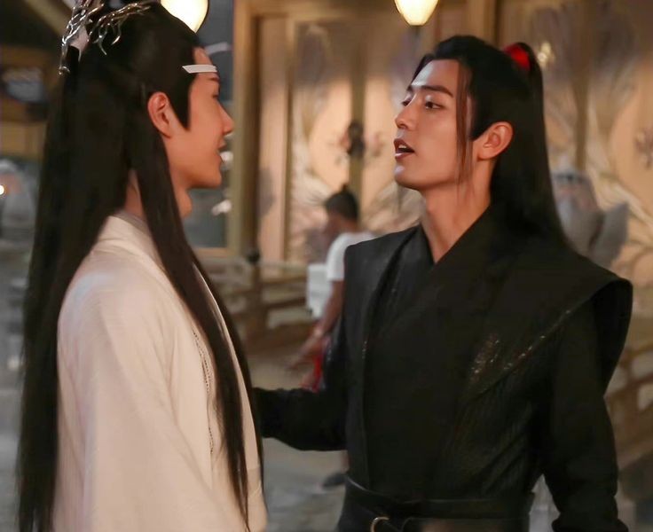 yiboneverbows's tweet image. wang yibo and xiao zhan on the set of cql

a thread ;