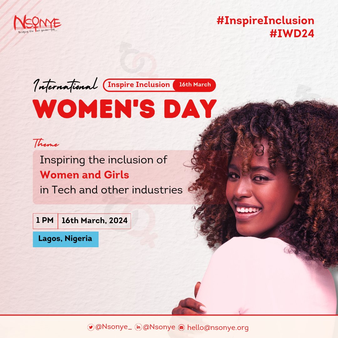Nsonye_'s tweet photo. The International Women's Day spirit continues!
Join our community for our #IWD Mixer event this weekend as we explore ways to champion the inclusion of women and girls in tech and beyond!
Registration link coming soon!
#WomenInTech #InspringInclusion #IWD2024 https://t.co/AW2WowcgdP