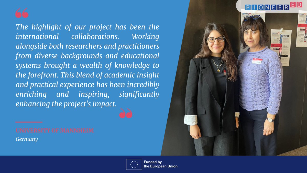 What has been the highlights of the #PIONEEREDproject team from #MZES at University of Mannheim 🇩🇪 - Irena Kogan and Irem Karacay?

Find out below 👇

#education #equality #chances #FutureofEducation