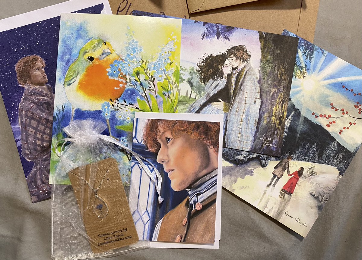 Second order from @LauraRispoliArt! Thank you so much! I love the extras that you sent!!! 😘 #SamHeughan #JamieFraser #CaitrionaBalfe #ClaireFraser #Outlander