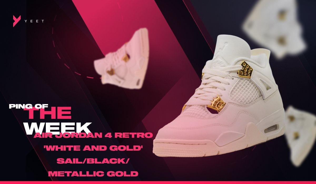 It’s 'ping of the week' day!👑 The superb Jordan 4 Retro Metallic Gold dropped via Nike monitor this week. Thanks to our market leading monitors, users were able to secure this pair effortlessly.💥 Upgrade your monitors, join us! Link in our bio!💚