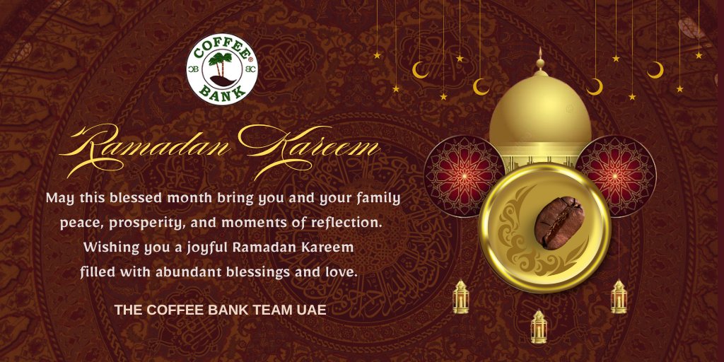 To our #Muslim brothers and sisters: May this blessed month bring you and your family peace, prosperity, and moments of reflection. Wishing you a joyful #RamadanKareem  filled with abundant blessings and love.
----
For your coffee needs, call +971 6 526 6444 or +971 56 995 3333.