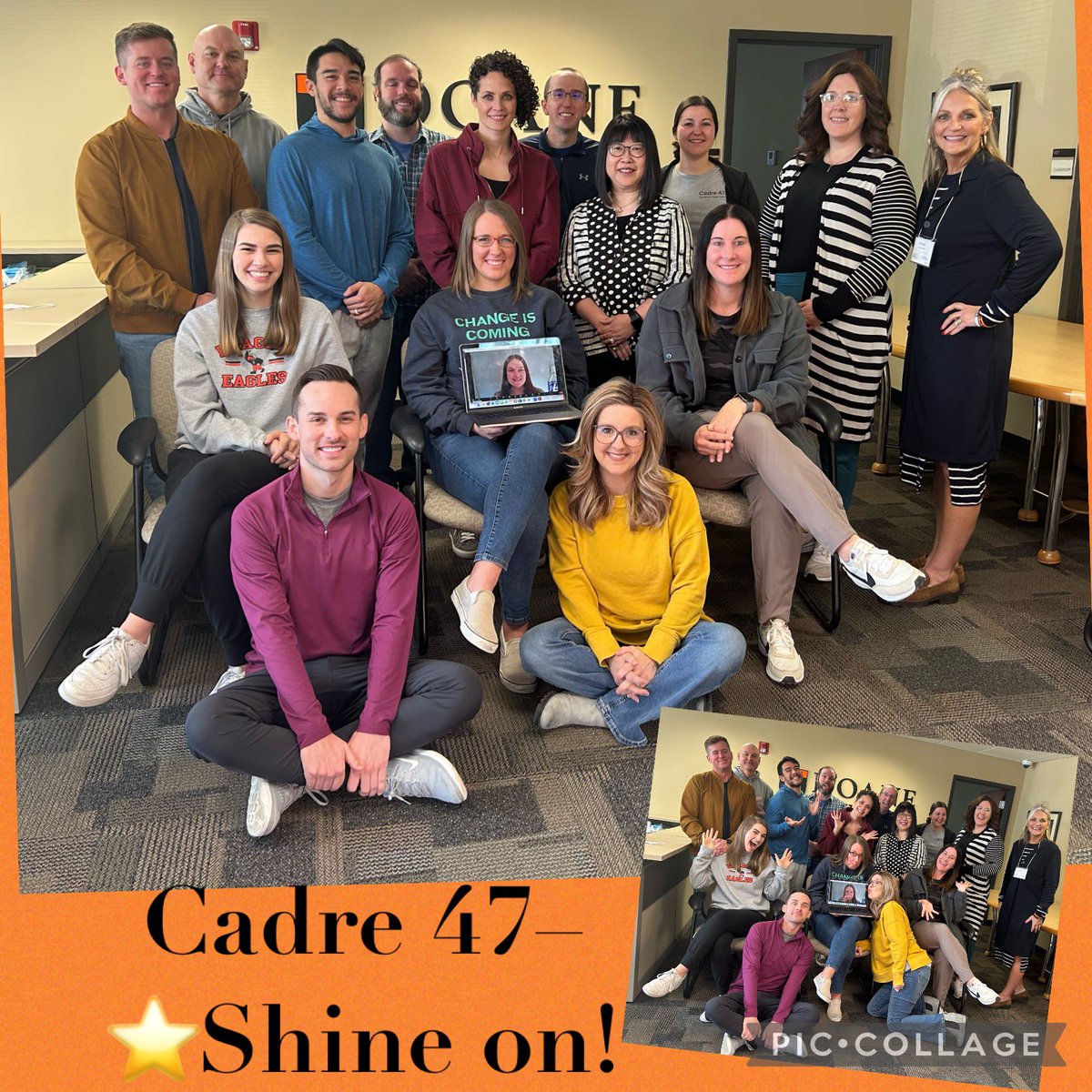 teresagperkins's tweet photo. Walking the walk! Yesterday’s class time w/ #Cadre47 filled w/ #leadershipDisposition &amp; #Belonging! @DoaneOmaha @DoaneUniversity https://t.co/i4HQ9KqUDM
