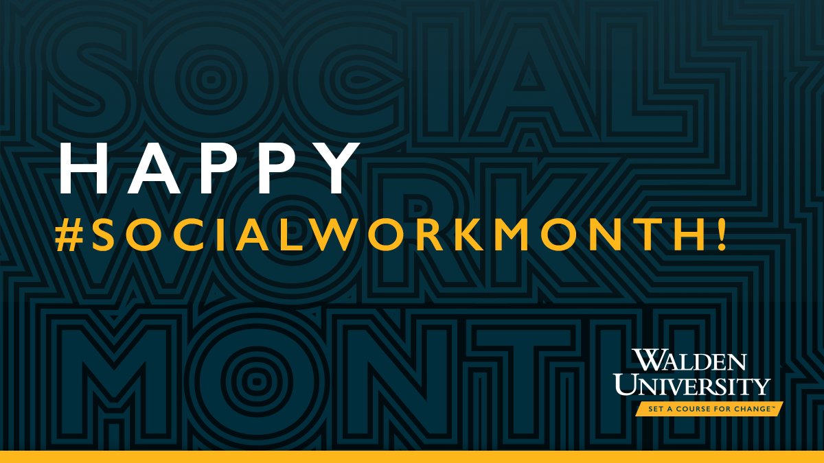 #WaldenUGrad social workers create compassionate change in the world. In honor of #SWMonth2024, share how you’re making a difference for your clients and communities every day. 👇