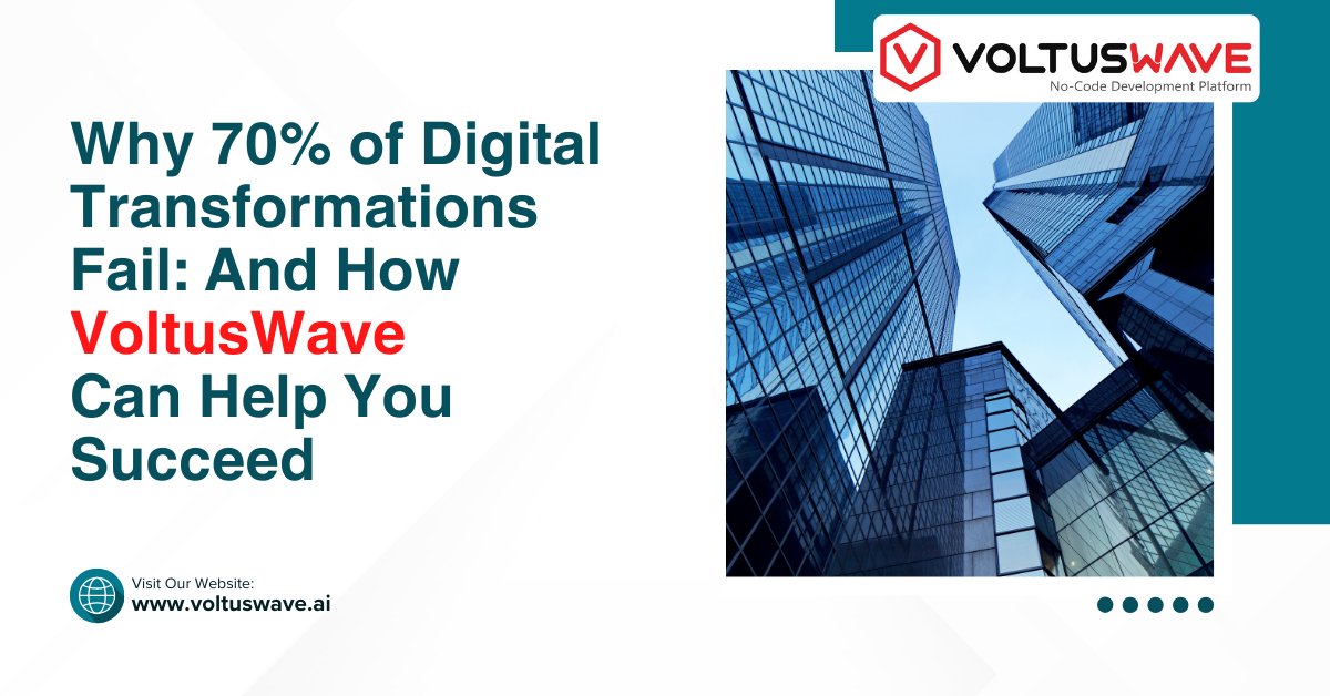VoltusWave's tweet photo. Is Your Digital Transformation Doomed? 70% Fail, But VoltusWave Can Help!

Don't let your digital dreams turn into dust. Read the full post: https://t.co/AqgIqOyrmn and transform your business the right way! https://t.co/N4WANPnKCZ