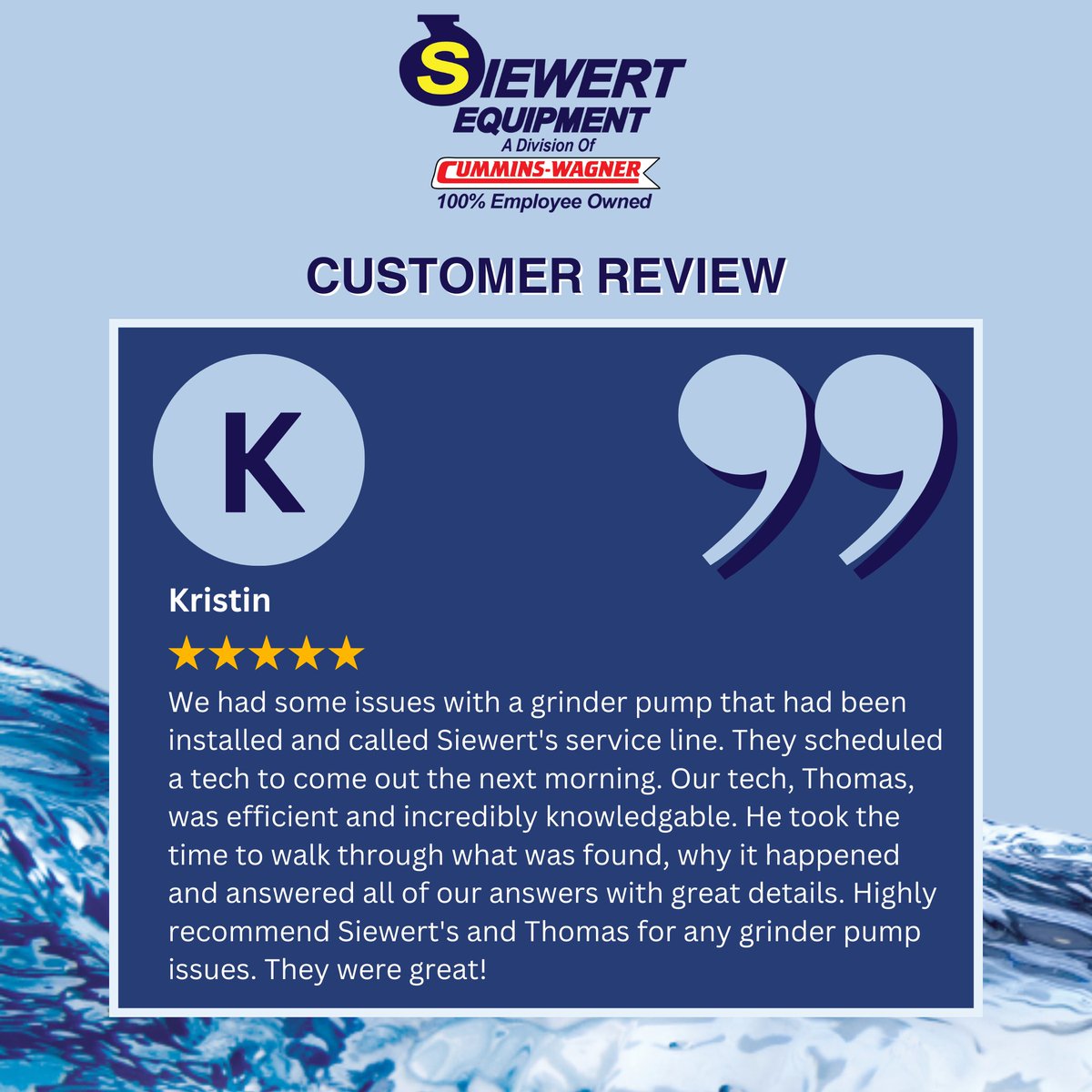 SiewertEquip's tweet photo. Thomas went above and beyond to address the customer's concerns and provide thorough assistance. Have you had a positive experience with us in Albany? Share your feedback at https://t.co/sYGdWZMYJN. #CustomerFeedback #Albany #OutstandingService #SiewertEquipment #PumpSystems https://t.co/M0YvR4C5Jr