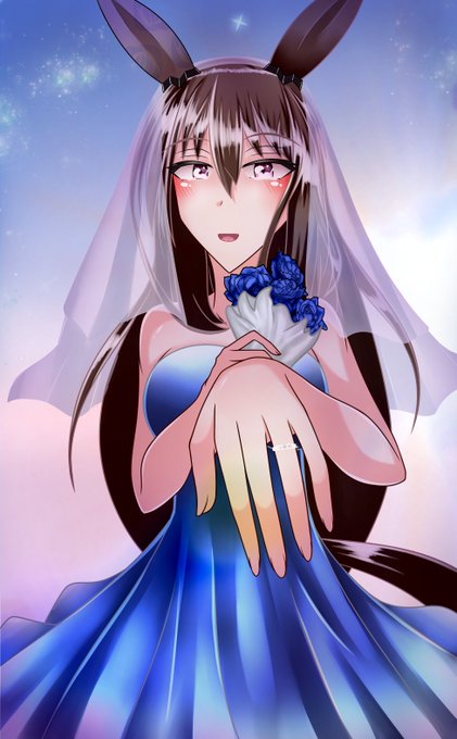 #ウマ娘 
#アドマイヤベガ
#アドマイヤベガ生誕祭2024

誕生日おめでとう!
アヤベさん、幸せになってくれ…。
夜空デザインのウェディングドレス着てくれ…!

トレーナーと一緒に歩いてる姿を、俺は壁に寄りかかって腕組んで泣きながら眺めてるから…。 