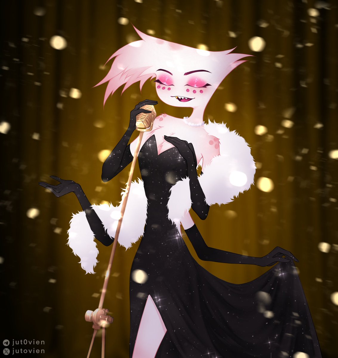 Kiss me 
hold me 
that feeling is holy 
Nobody's loved me like you 💕

#HazbinHotel #angeldust #huskerdust #huskerhazbinhotel #HazbinHotelArt