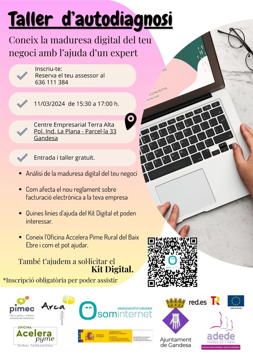 Avui a Gandesa amb les tècniques <a href="/Acelerapyme/">Acelera pyme</a>  i #sominternet! Gràcies <a href="/ajgandesa/">Ajuntament Gandesa</a> per la col.laboració!!!