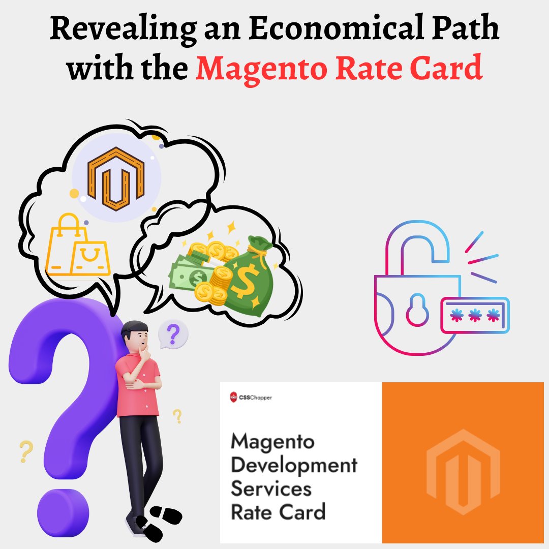 CSSCHOPPER's tweet image. Looking to set up your eCommerce store on Magento but are stuck on prices? Our comprehensive rate card offers tailored packages for eCommerce store setup on Magento covering hourly to quarterly prices.  

For more information, get your Magento card today: csschopper.com/magento-web-de…