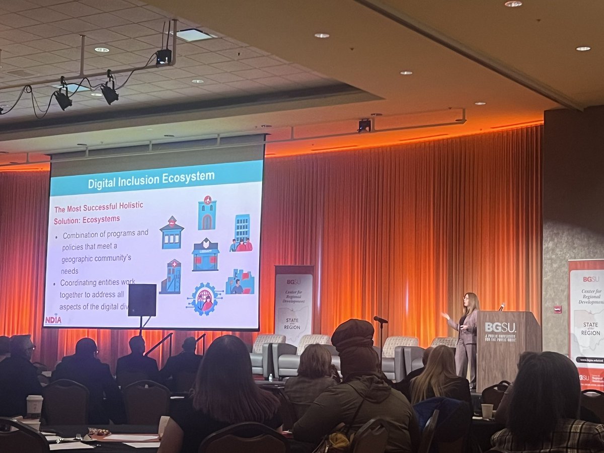 Tim_Mayle's tweet image. Attending the @CRDBGSU State of the Region.  This year the focus is Bridging the Digital Divide.  As #Manufacturing continues to digitize, connectivity is a requirement.  Automation, Robotics and Smart Manufacturing will allow NW Ohio to continue as a manufacturing leader.