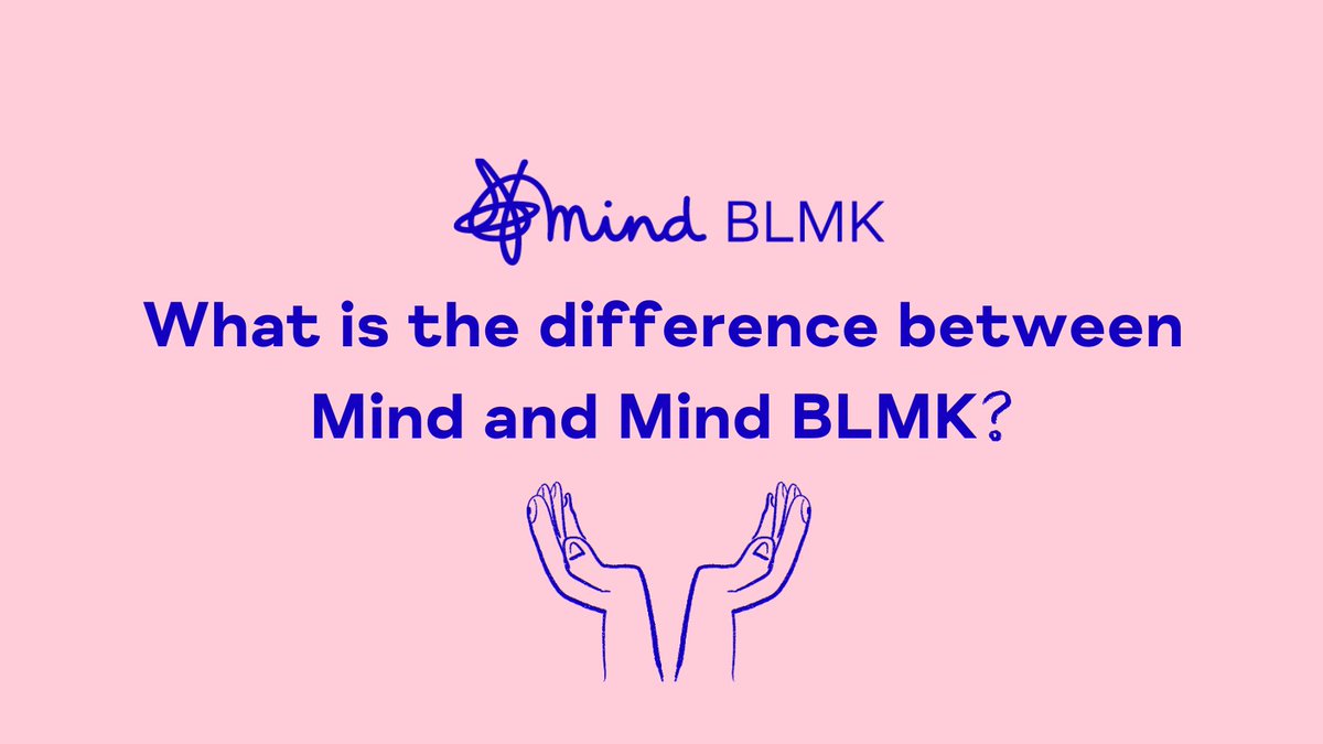 We are what's known as a 'Local Mind'. There are over 100 across England and Wales. We are responsible for our own funding and creating our own services based on what the community needs. That's why every penny fundraised/donated directly to us means so much.💙 #MindBLMK