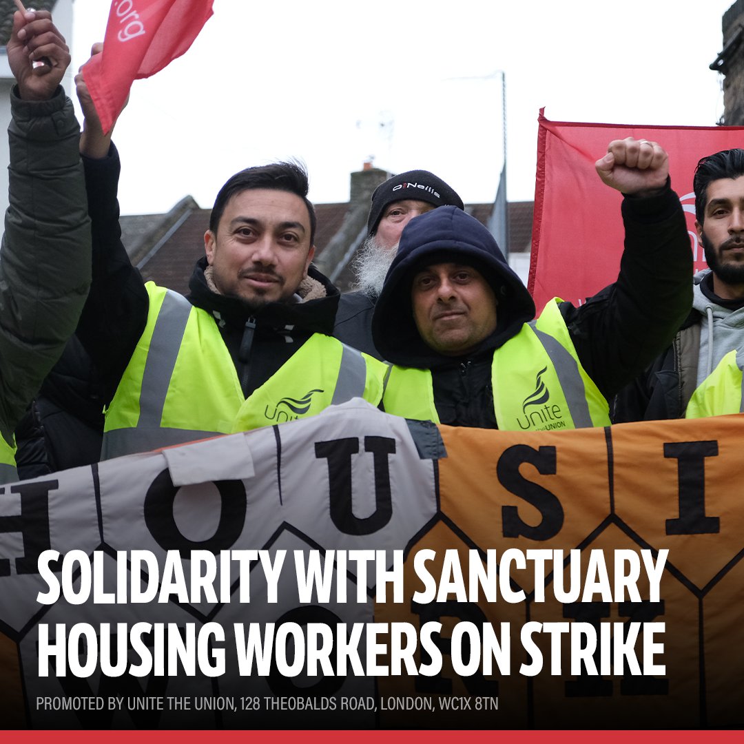 Sanctuary housing maintenance workers step up action. Management agree ACAS talks. Next strike days are Wednesday 20th March, Thursday 21st, Friday 22nd and then Monday 25th and Tuesday 26th. Read more: housingworkers.org.uk/readnews.html?… #housingworkers #ukhousing #FightBack