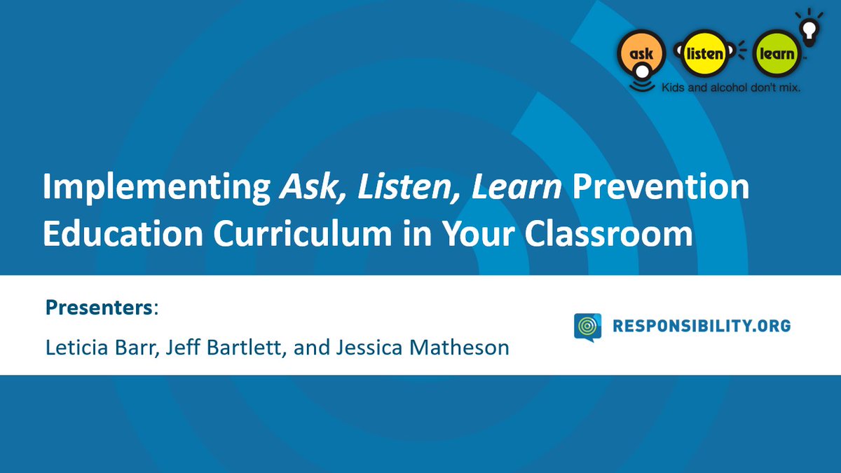 🗒'Implementing Ask, Listen, Learn Prevention Education Curriculum in Your Classroom' 🗓Thursday, March 14th ⏰2:00-3:00pm 📍Exhibit Hall Theater 2 🧑‍🤝‍🧑w/@AskListenLearn, @techsavvymama, and @bartletthealth @SHAPE_America #SHAPECleveland