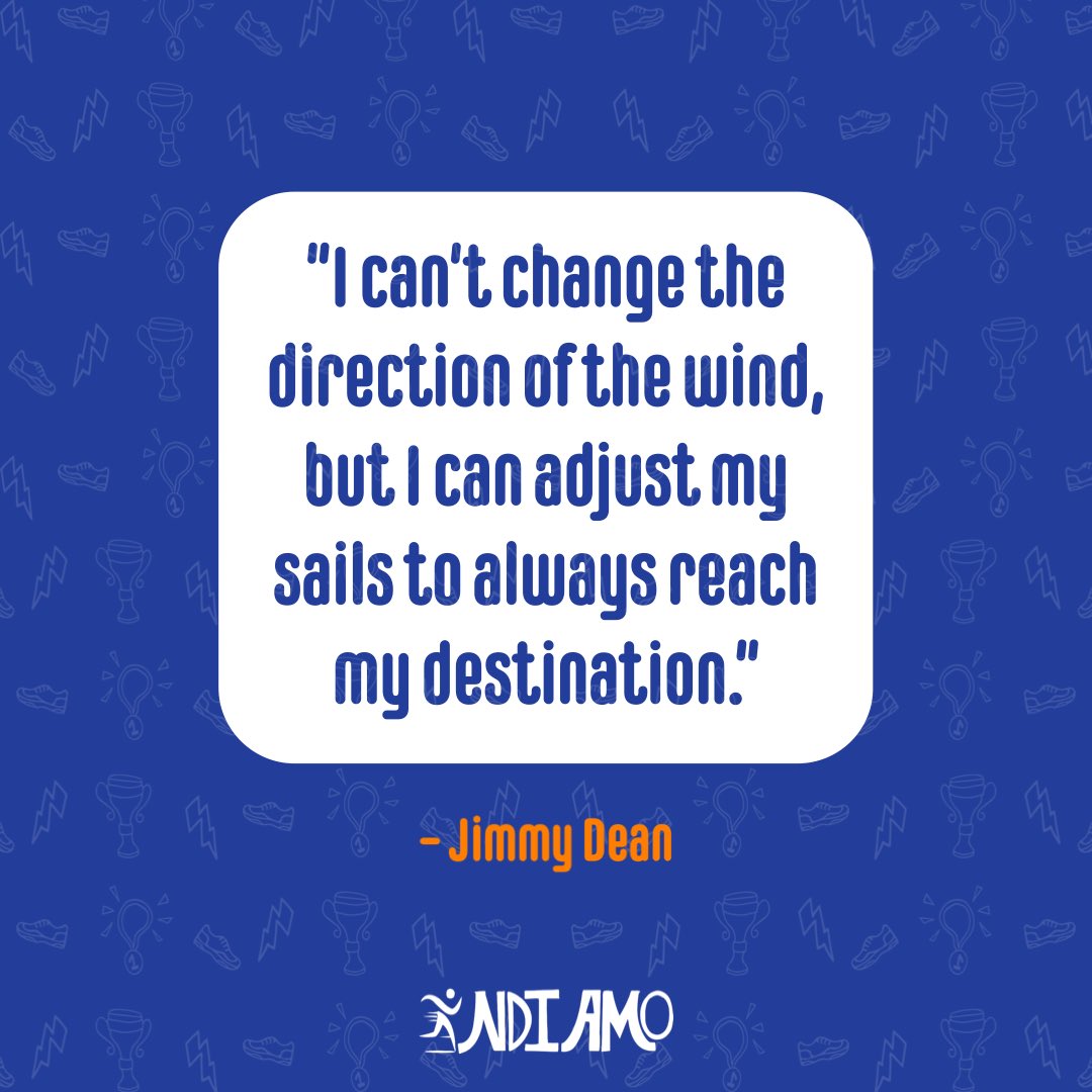 "I can't change the direction of the wind, but I can adjust my sails to always reach my destination." – Jimmy Dean

#MondayMotivation