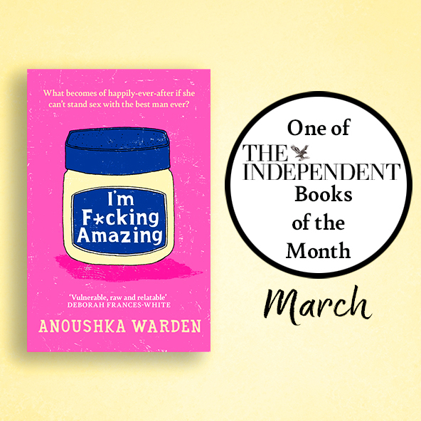 Orion Publishing (@orionbooks) on Twitter photo We're delighted that I'm F*cking Amazing by <a href="/AnoushkaWarden/">Anoushka Warden</a> is one of the <a href="/Independent/">The Independent</a>'s books of the month! 🌟🩷
The hilarious and frank debut novel coming out on 21st March: geni.us/ImFckingAmazing We're delighted that I'm F*cking Amazing by <a href="/AnoushkaWarden/">Anoushka Warden</a> is one of the <a href="/Independent/">The Independent</a>'s books of the month! 🌟🩷
The hilarious and frank debut novel coming out on 21st March: geni.us/ImFckingAmazing