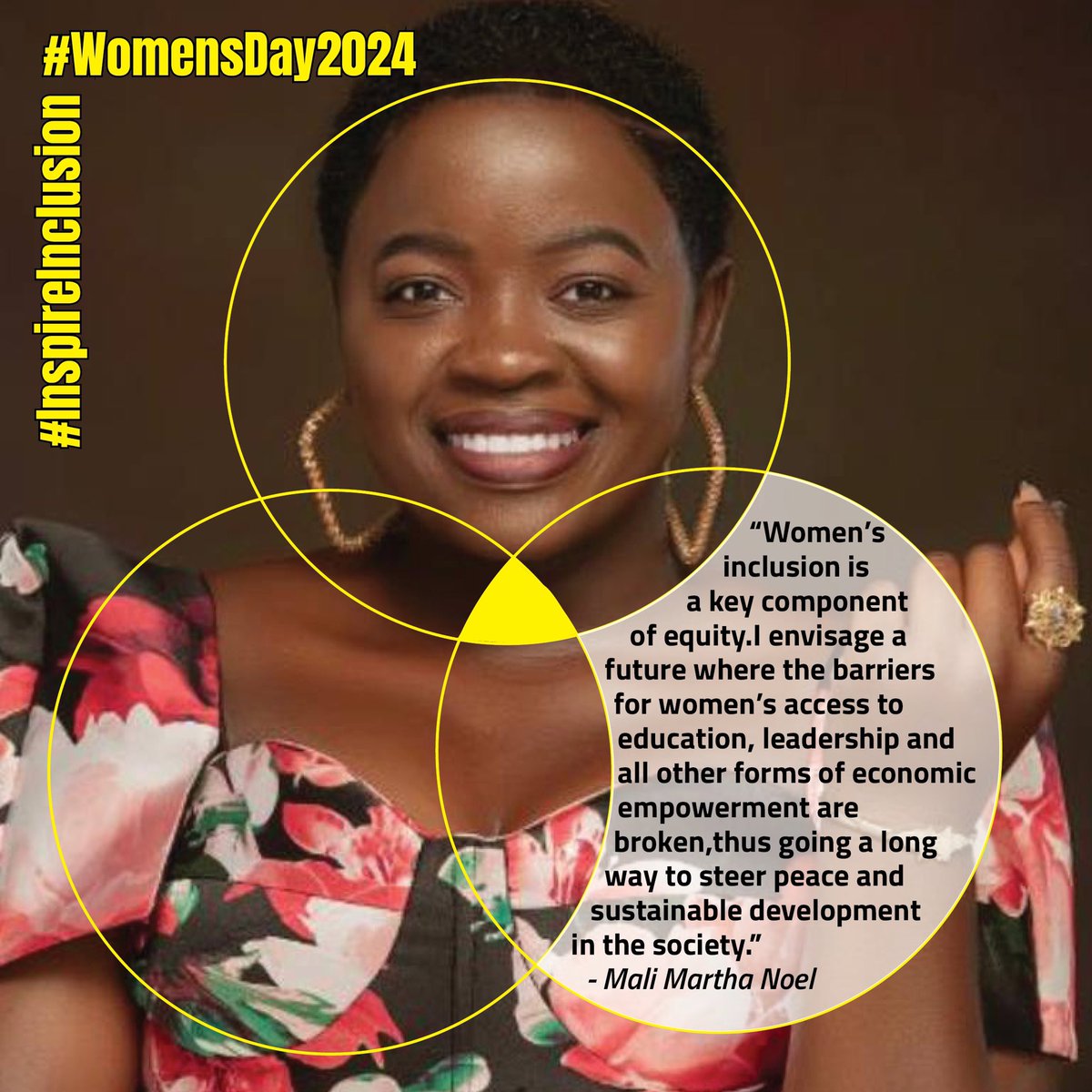 “Some clients refuse to pay me what I am due for my designs because they think I don't have as much responsibilities as men and so I ought to do the job at a lower price” @MaliMarthaNoel2 Read more as she shared light with #IWD2024 here: defyhatenow.org/2024/03/08/mal… #Women4Peace