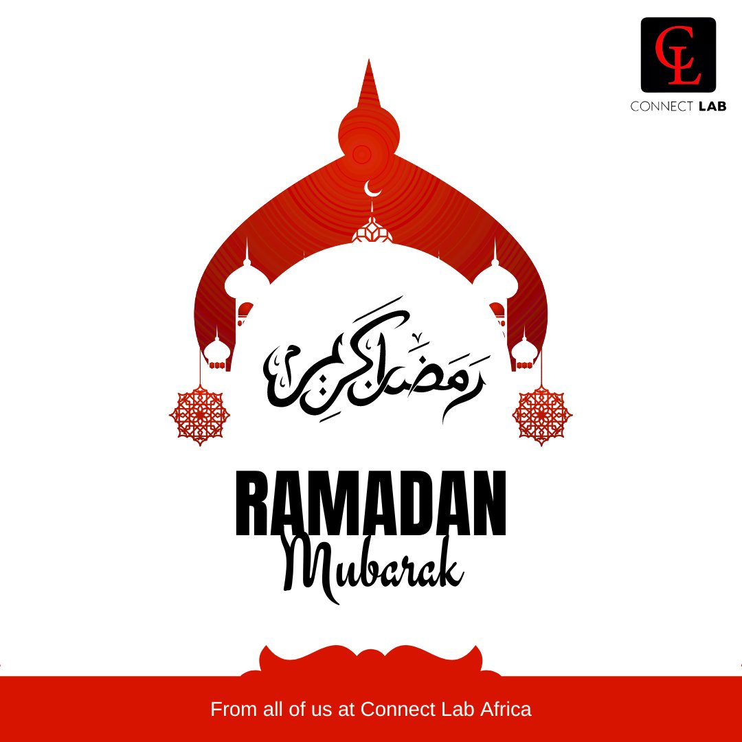 Ramadan Mubarak from Connect Lab Africa! 🌙✨ May this blessed month bring you peace, happiness, and spiritual fulfillment. Ramadan Kareem! #connectlabafrica #RamadanMubarak1445H #Ramadan #ramadanmubarak #RamadanKareem #BlessedMonth #SpiritualJourney