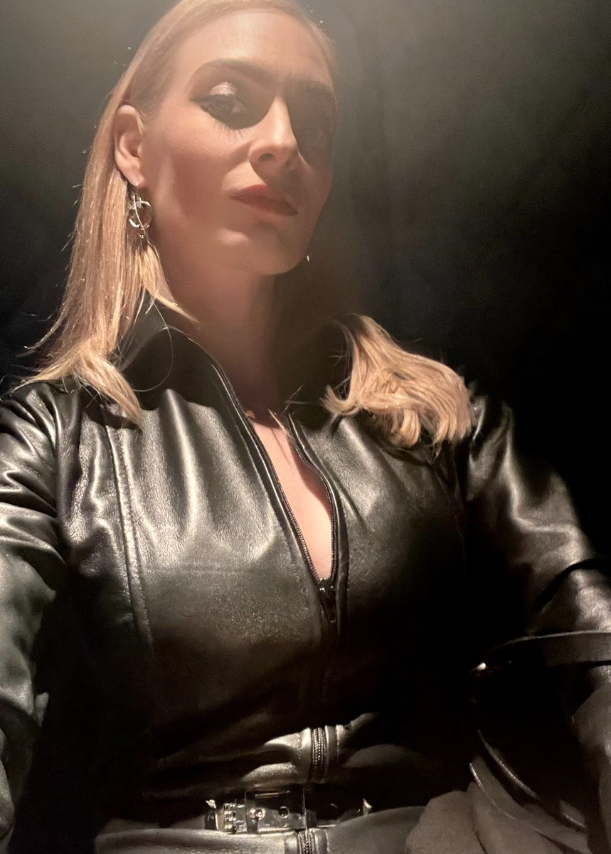 Loving My new leather catsuit so much I have been wearing it in out out of the dungeon. Thank you to the ever generous slave who gifted it.