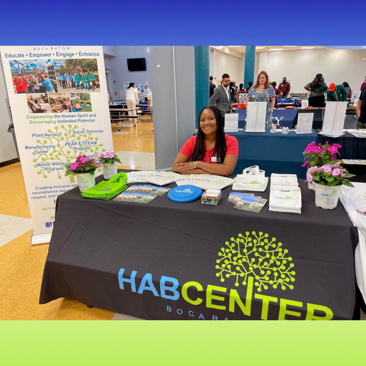 HabCenter’s Supported Employment Program team participated at the Transition College and Career Fair held at Coral Glades High School in Coral Springs. Our table was beautifully decorated with blooms from our Plant Nursery, open to the public Mon-Fri 7:30am-3pm!