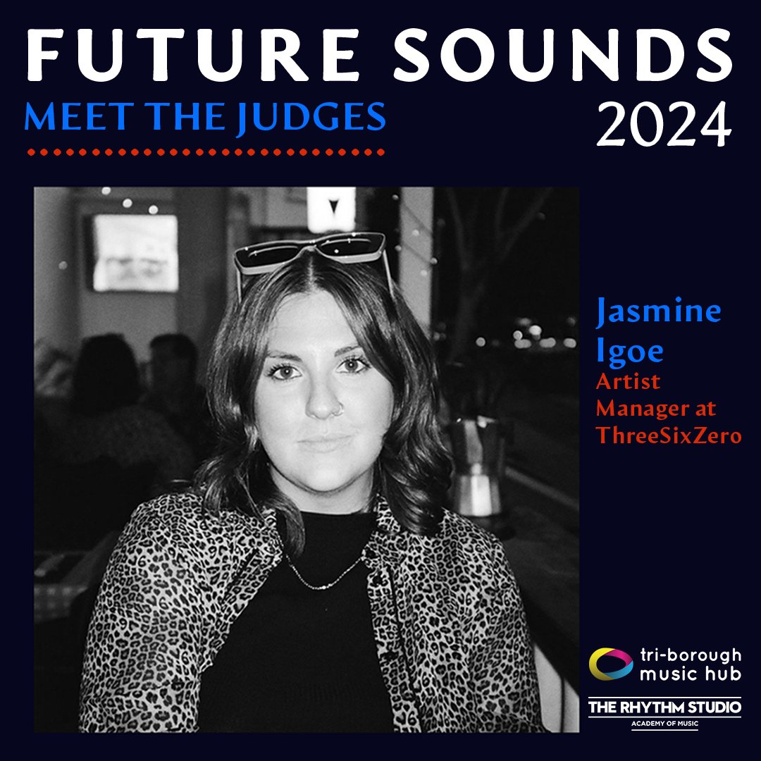 Future Sounds Final 2024 - Judge Announcement! Jasmine Igoe is an artist manager at Three Six Zero, an international management and entertainment company at the forefront of the music. Tickets Final 20th March: tinyurl.com/fsfinal24 @triboroughmusichub