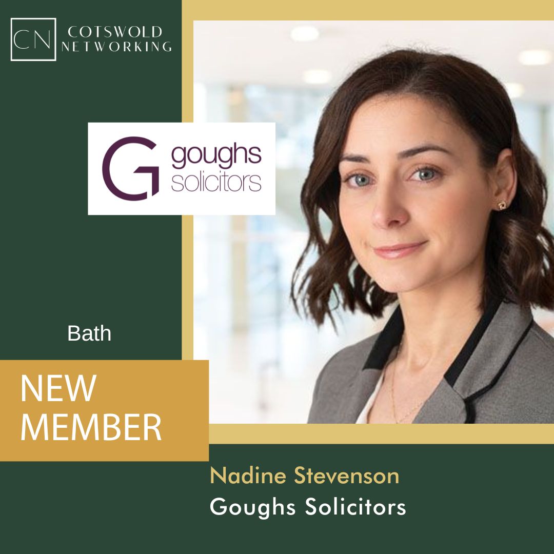 A big welcome to Nadine Stevenson from @goughssolicitors to our new Bath and Beyond networking group. Head over to our website members directory to find out more about Nadine. #cotswoldnetworking #bathbusiness #bradfordonavon #bathbusiness #trowbridgebusiness #corshamwiltshire