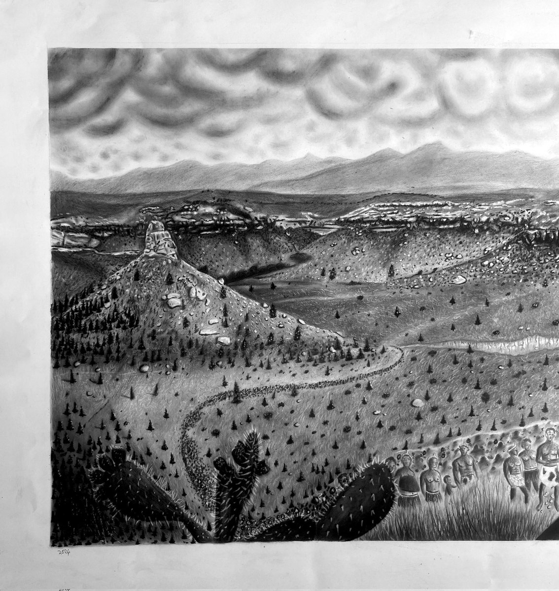 The beautiful work of <a href="/UncleDonze/">Uncle.Donze</a>, one of Lesotho's highly gifted artists🔥🔥🔥 

#moshoeshoesday #200years #bicentennial