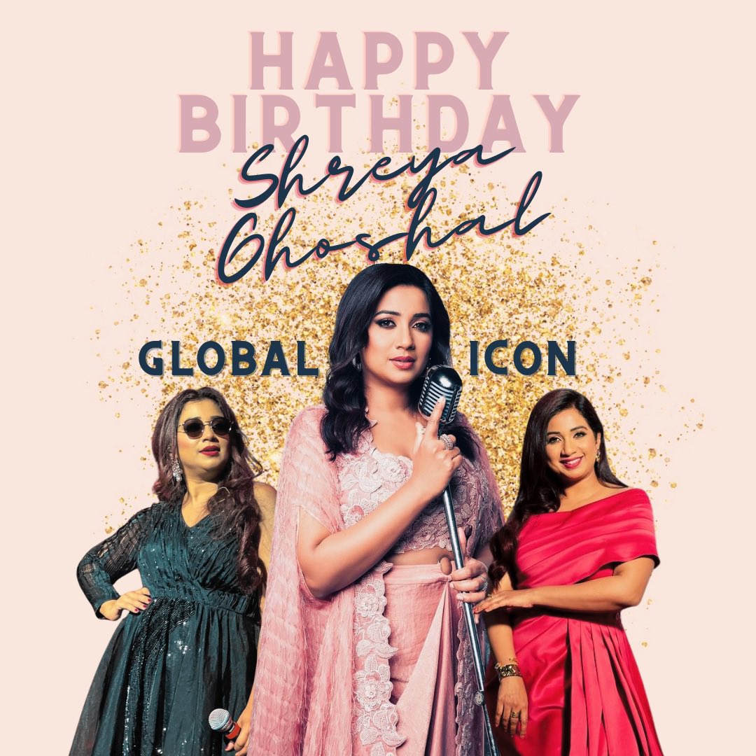 kanikaS__SG's tweet photo. Here's the common DP edited by @Jagavi_Naik for this year’s birthday celebration. Use it as your profile picture and let's unite to celebrate the global icon, the queen, the phenomenon, Shreya Ghoshal. Spread it across and join the trend from 8:30PM onwards! #HappyBirthdayShreyaGhoshal