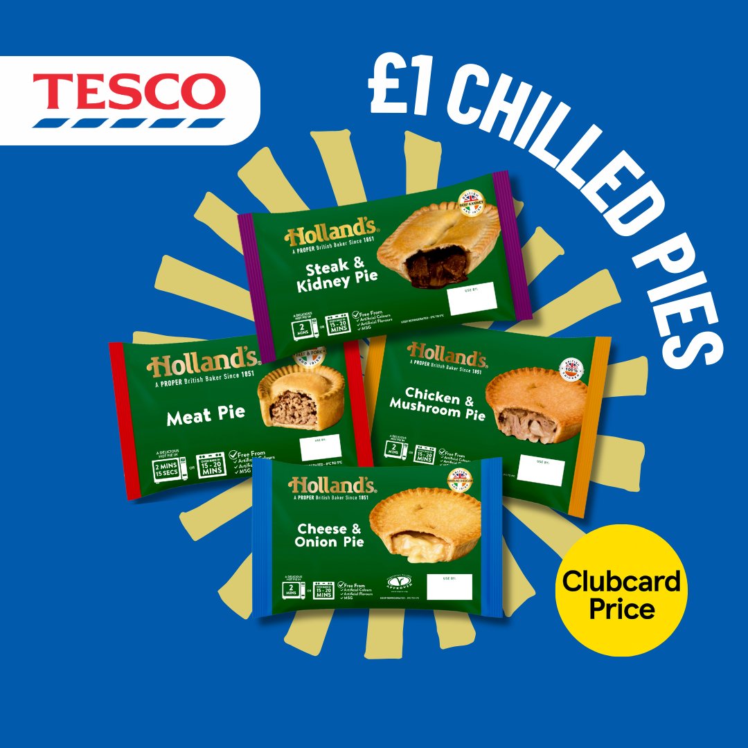 An absolute steal here! Don't forget to stock up on our chilled pies at Tesco 🤤🥧

Tesco - Deal - Pies
#Tesco #Deal #Pies
