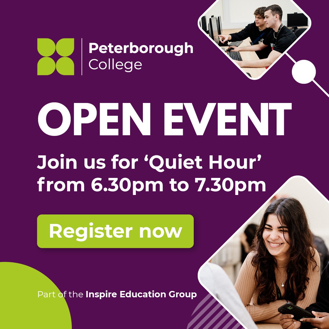 On Wednesday 27th March, during our Open Event, we will be introducing 'Quiet Hour' between 6.30 PM - 7.30 PM. We will be dimming lights and turning off the plasma screens to provide a calm atmosphere so everyone can explore our campus. Register here: bit.ly/49srTbw