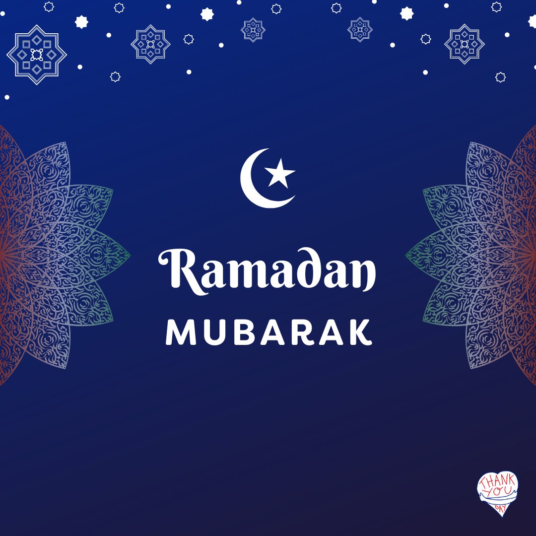 #RamadanMubarak to all taking part, from the team at #ThankYouDay. We wish you a blessed and fulfilling #Ramadan ahead