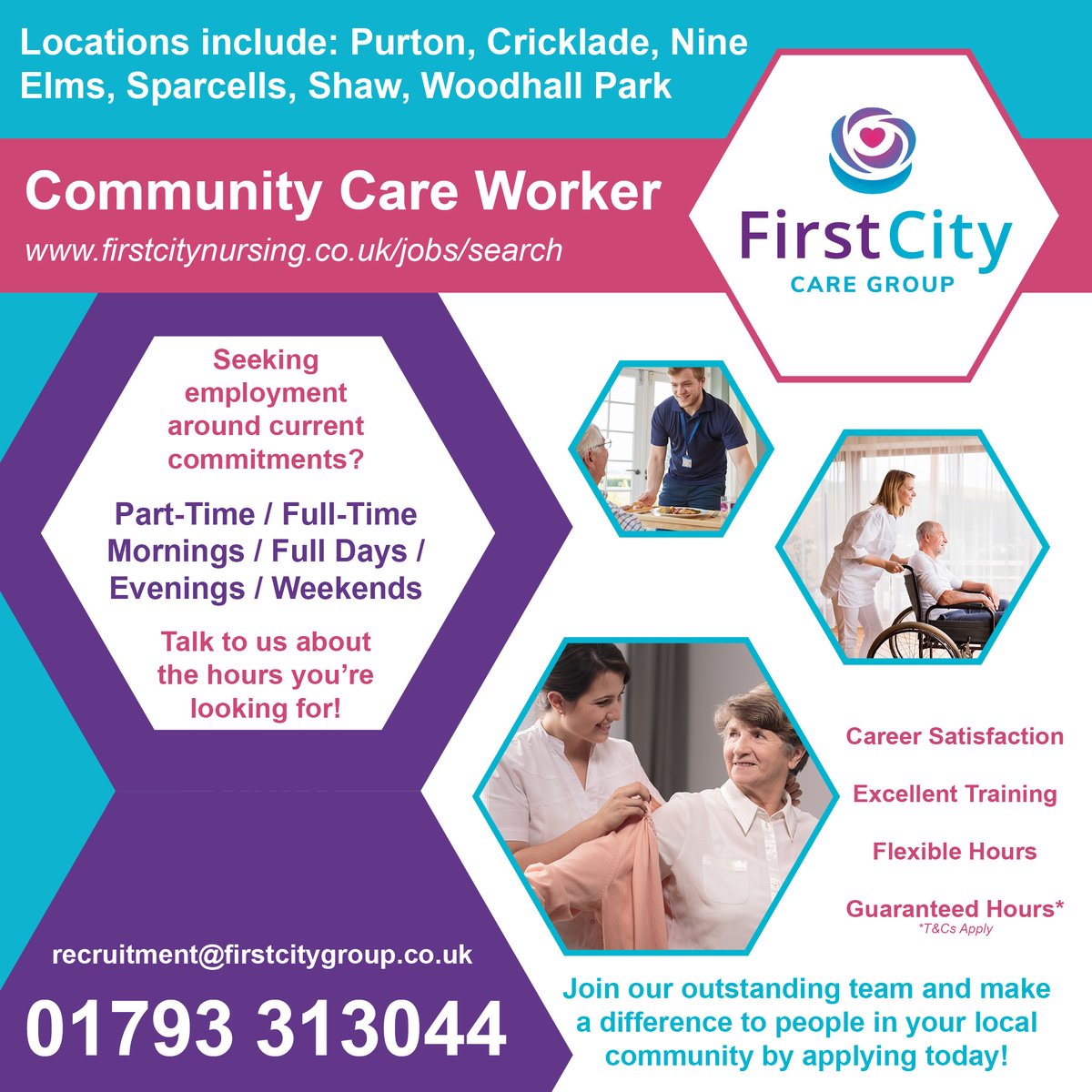 Your rewarding career in health and social care awaits!

🌺 01793 313044
🌸 recruitment@firstcitygroup.co.uk
🌻 firstcitynursing.co.uk/jobs/details/s…

#healthandsocialcare #jobs #job #readytowork #hiringnow #carework #swindon #SwindonJobs