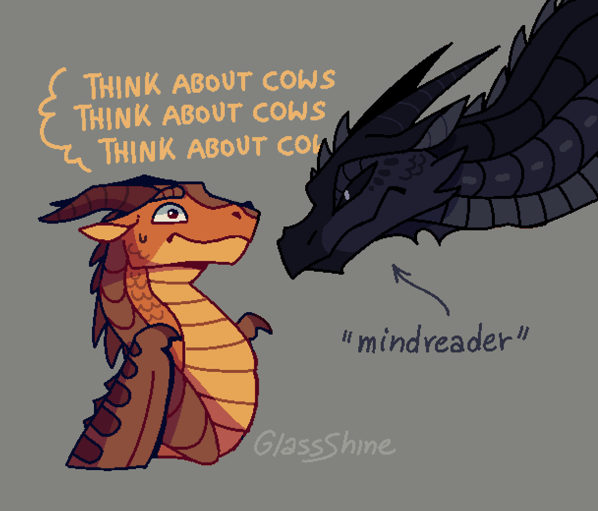 GlasssShine's tweet photo. Clay meets Morrowseer
#WingsofFire https://t.co/lzJoGbzImN