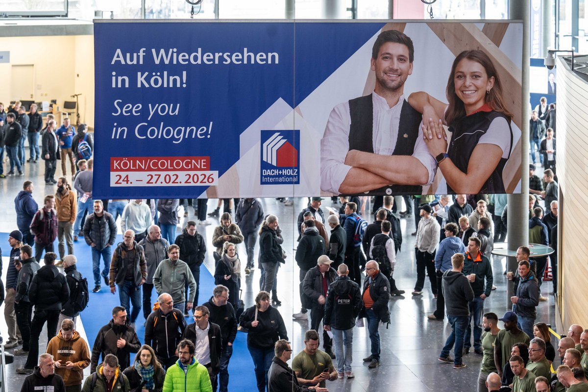DACH+HOLZ International 2024 mit 529 Ausstellern aus 26 Ländern und 51.000 Besuchern. „Die Messe hat wichtige Impulse für #ressourcenschonendes und #nachhaltiges_Bauen gesetzt. Sie ist ein Gradmesser für die gute Konjunktur im Holzbau“, so Peter Aicher, #Holzbau Deutschland.