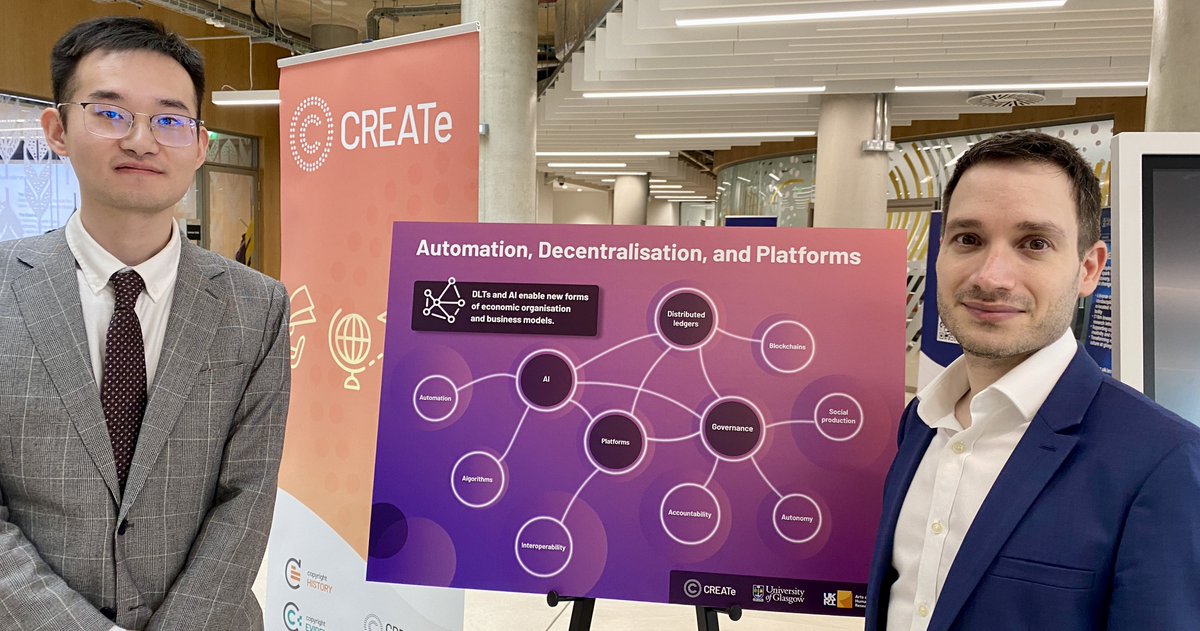 @UKRI_News @ahrcpress Automation, Decentralisation, and Platforms: 

Led by Konstantinos Stylianou & @Raiz_justice this theme examines the platform economy, highlighting a shift towards technologies acting autonomously or being guided by numerous stakeholders 💻