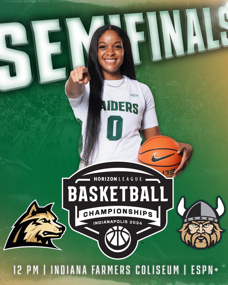 It's #HLWBB Semifinals Day! 🆚 Cleveland State ⏰ Noon 📍 Indiana Farmers Coliseum 📺 es.pn/3TwXVxm 📊 bit.ly/3TaysbO 🎟️ bit.ly/3ViVgZs #RaiderUP | #RaiderFamily