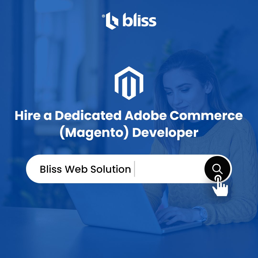 Hire a dedicated Magento developer from Bliss Web Solution and watch your e-commerce site thrive! 

#MagentoExpert #EcommerceSuccess 
#hiretoday #blisswebsolution #magentoproject #ecommerceexpert #codingexcellence #websitedevelopment #adobecommerce #magentodevelopers