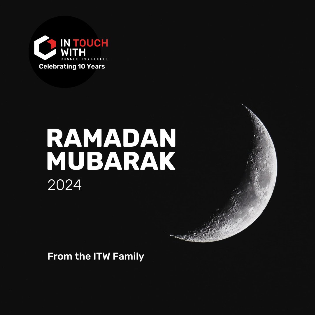 Wishing a blessed Ramadan from the ITW Family. May this month be filled with peace, reflection and love. Ramadan Mubarak!🌙✨

#Ramadan #RamadanMubarak #ITW #InTouchWith #ITWFamily #FODC #FieldofDreamsClub