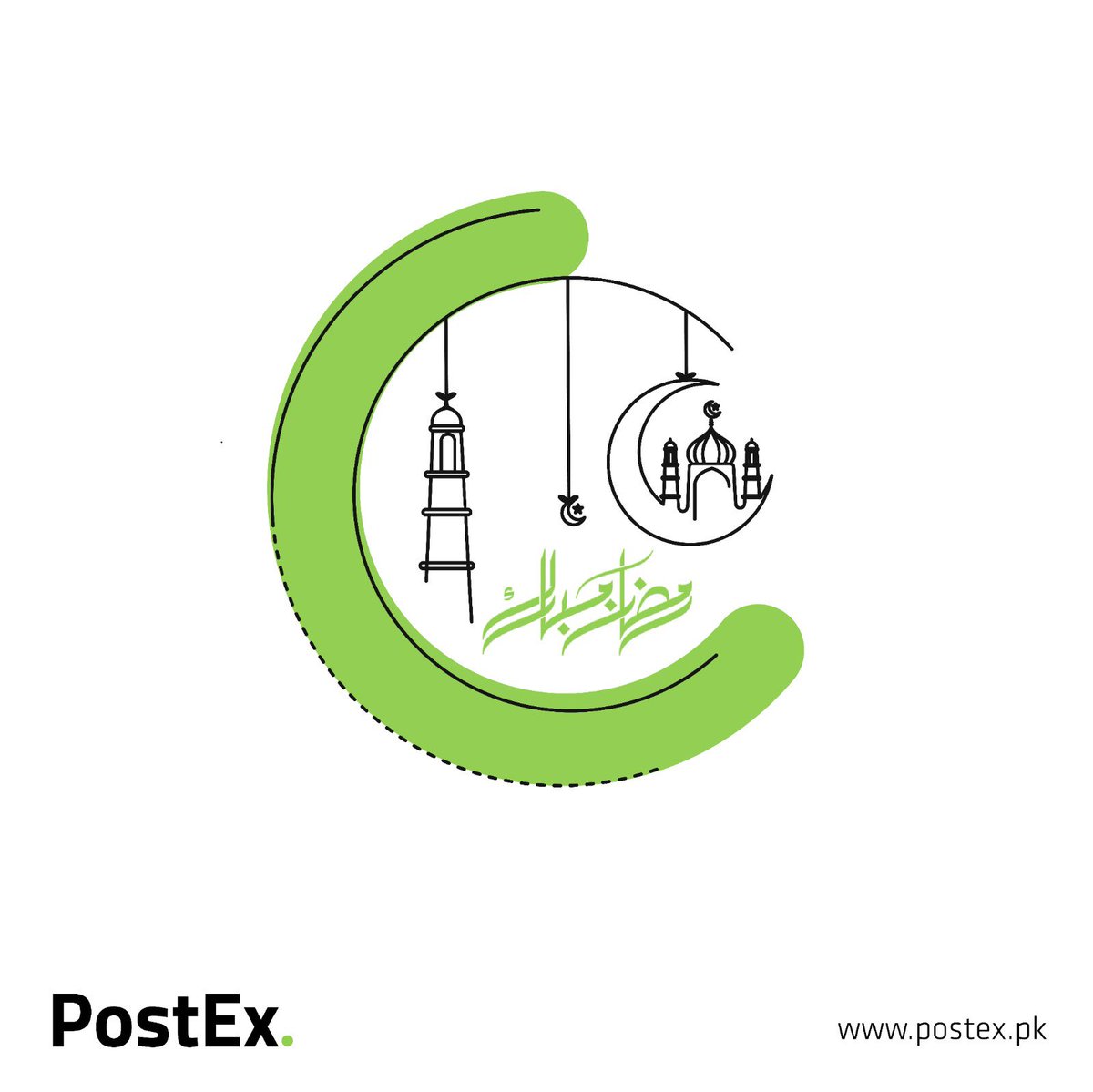 Ramadan Mubarak! 🌙 May this holy month brings you peace, prosperity, and happiness. #PostEx #RamadanMubarak