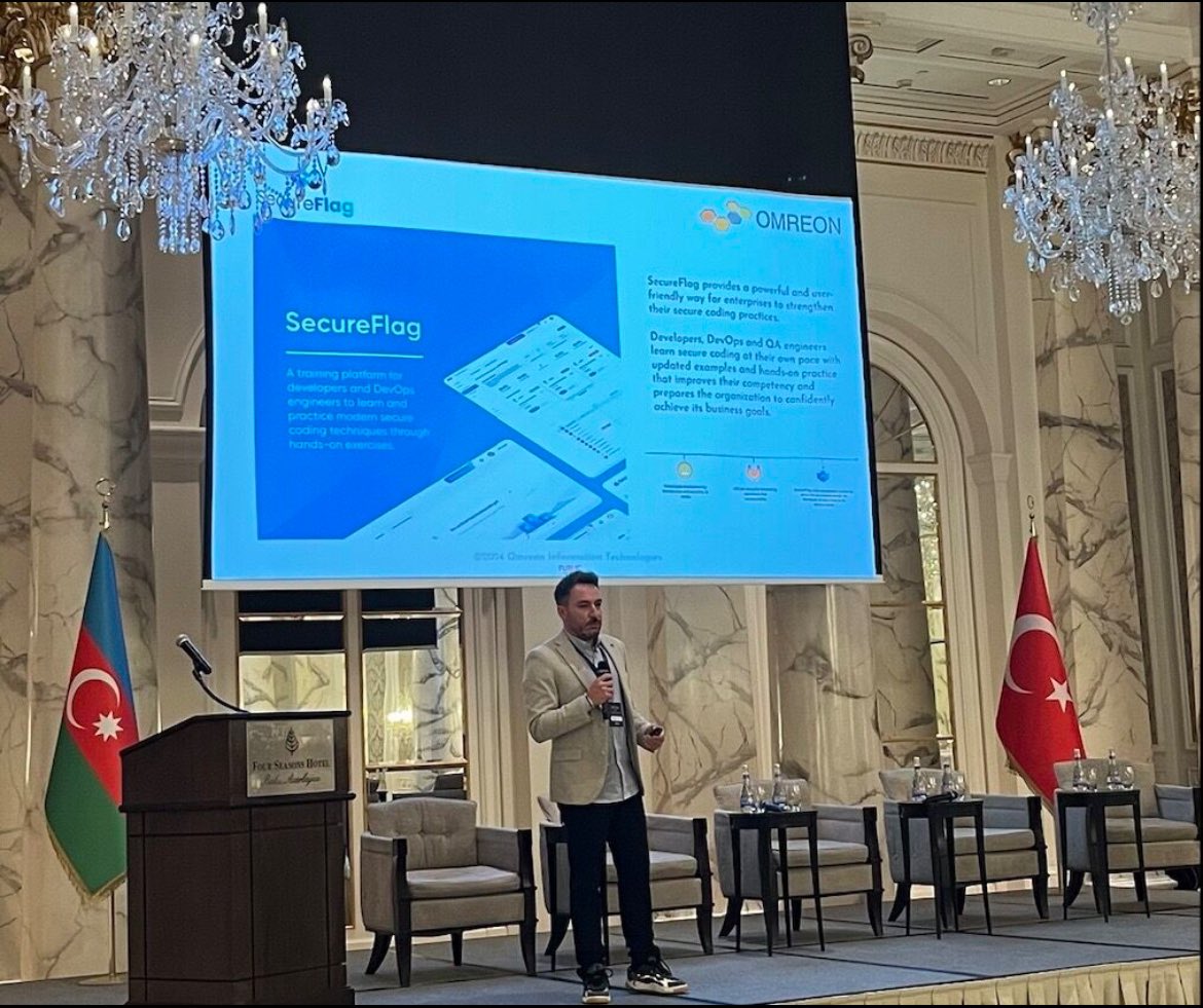 Fintech Innovation Hub olarak düzenlediğimiz Azerbaycan &amp; Türkiye E-Ticaret Forum 2024 Etkinliğimizde Omreon Bilişim Teknolojileri  Sayın Emre Özdemir , "E-ticarette Siber Güvenlik" isimli sunumunu değerli katılımcılar ile paylaştı.