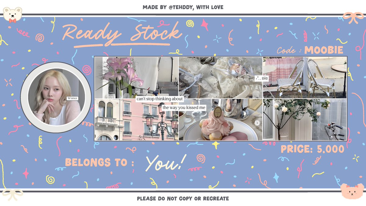 tehddy's tweet photo. any interaction will be appreciated! 🧸💌

halo! aku ada layout ready stock winter &amp; isa. price on pict, ava png only. bisa replace text (+1K) dan bisa qris 🩷🌷
#zonauang #zonaba https://t.co/o9gKaN4xTU