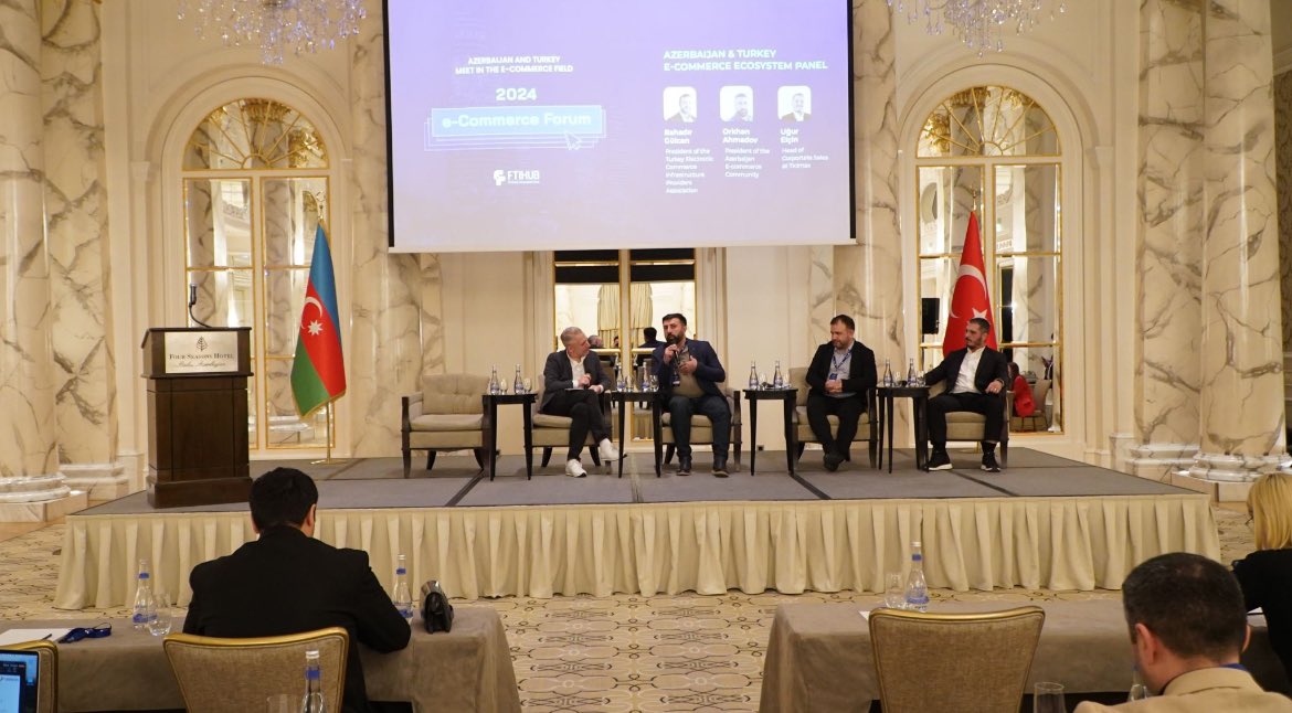 Azerbaycan &amp; Türkiye E-Ticaret Ekosistemi Panelinde Azerbaycan E-ticaret Birliği Başkanı Orkhan Ahmadov , Türkiye Elektronik Ticaret Altyapı Sağlayıcıları Derneği Başkanı Sayın Bahadır Kemal Gülcan ve Ticimax şirketinden Sayın Uğur Elçin  bilgilerini katılımcılar ile paylaştı.