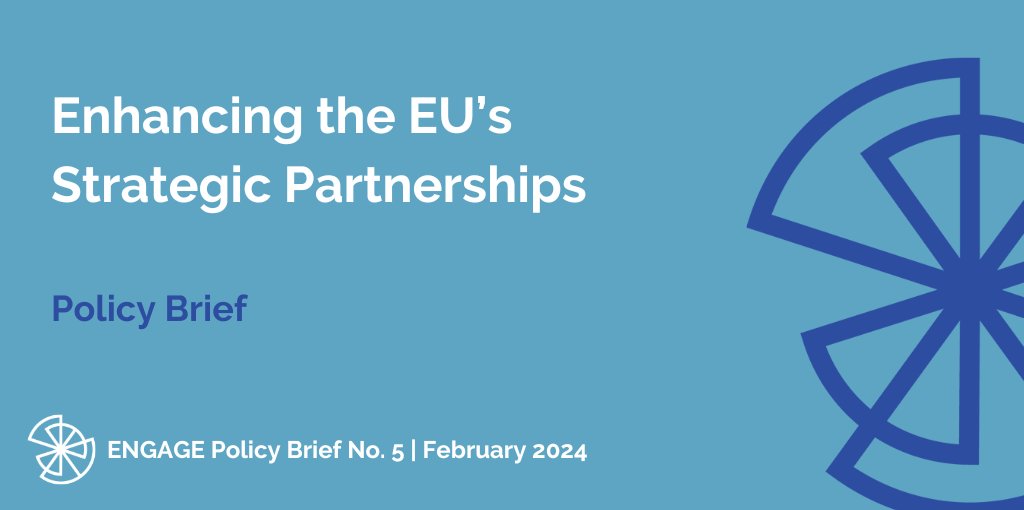 The EU's strategic partnerships, a legacy of the post-Cold War era, face scrutiny in today's global landscape. As the union navigates uncertainties, rethinking these alliances is crucial. Discover our experts' recommendations in the latest policy brief👇 engage-eu.eu/pb5