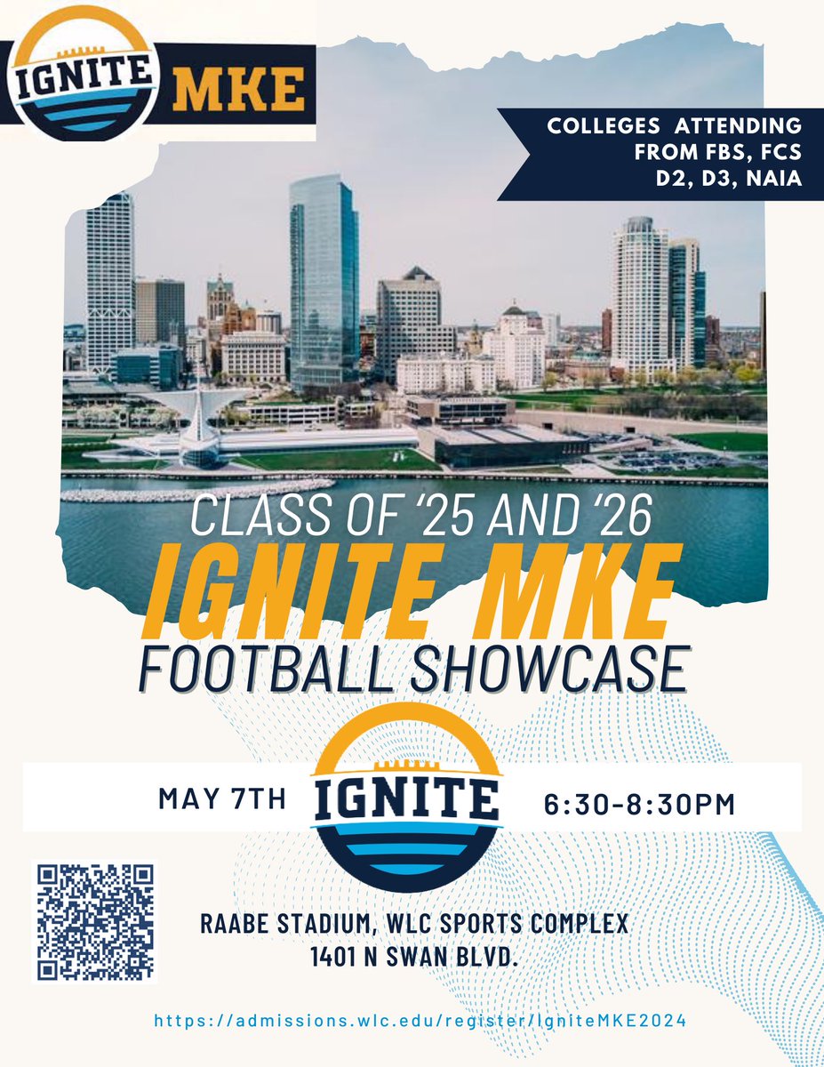 🚨Opporunity Alert🚨

Another FCS powerhouse, Illinois State will be in attendance at our May 7th Ignite MKE Camp!

25's and 26's there is still time to sign up to get in front of D1, D2, D3 NAIA and Juco programs for FREE

admissions.wlc.edu/register/Ignit…