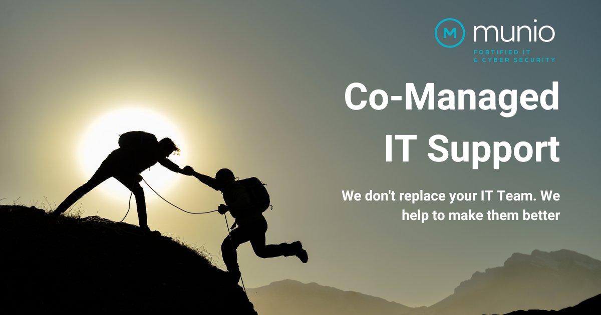 Unlock the power of co-managed IT services with Munio! Seamlessly integrate expertise, amplify performance, fortify security. Visit our website for tailored solutions and a free download!  munio-it.co.uk/co-managed-it-… #CoManagedIT #MunioIT #itsupportlondon #itsupportkent