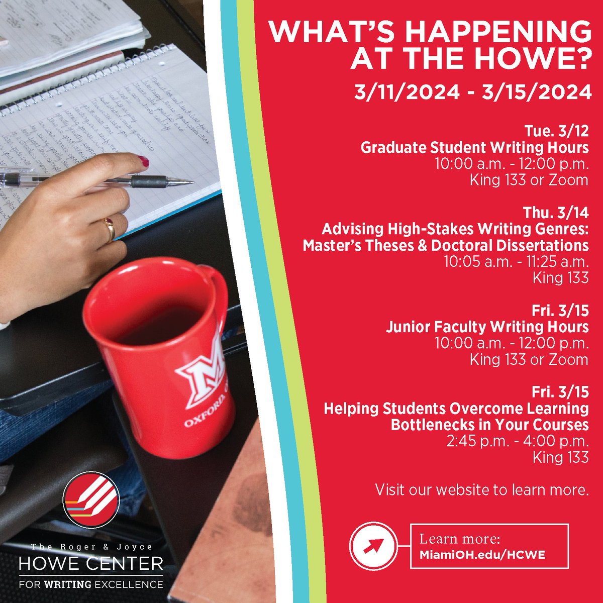 Howe Center for Writing Excellence at Miami U tweet media