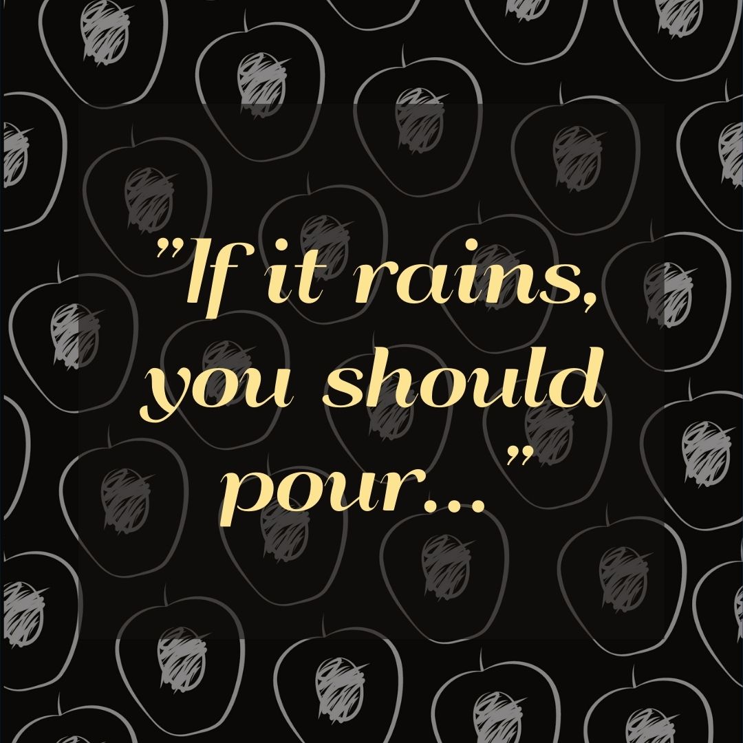 'If it rains, you should pour...'

... Vodka!

#Quote #QuoteOfTheDay #CraftedToPerfection #ZimasaVodka #ZimbabweanSpirit #CraftSpirits #LiveZimasa #Zimasa #DrinkZimasa #SmoothSip #CraftedWithPassion #DistinctlyZimbabwean #LoveZimasa