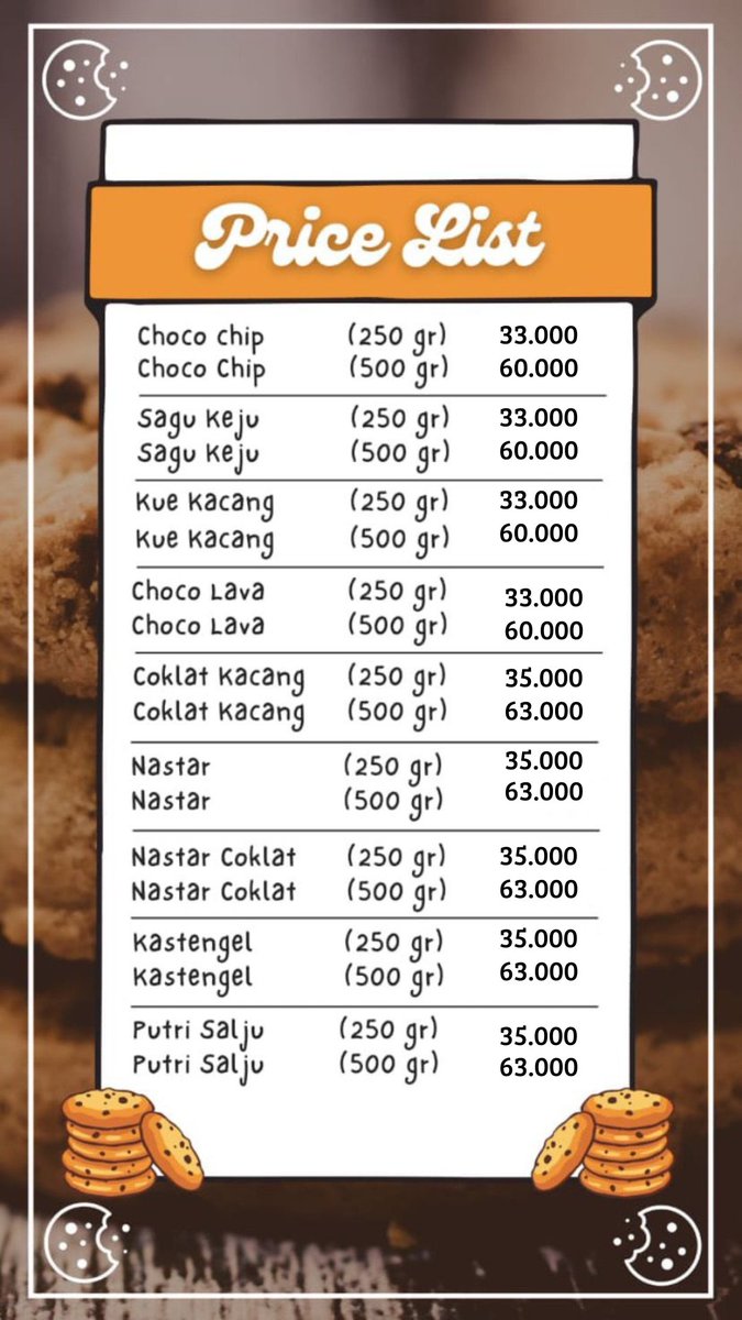 Akhirnya aku open PO kuker!! 😍✨ Kalau lewat tl kalian bantuin rt yaa ✨ terimakasih banyak ✨
.
#kuekering #cookies #kuelebaran #idulfitri #zonauang #zonajajan #zonabu #hampers #puasa #lebaran